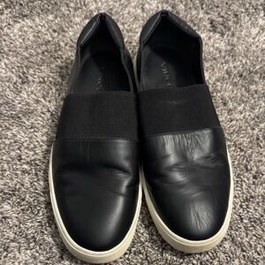 VINCE Black Slip-On Shoes